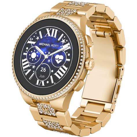 michael kors smart watches gold|Michael Kors smart watch app.